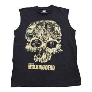 AMC The Walking Dead Zombie Skull Sleeveless Muscle T-Shirt